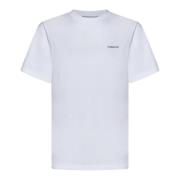 Wit Logo Print Loose-Fit T-Shirt Coperni , White , Dames
