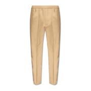 Katoenen plooirokbroek Lanvin , Beige , Heren