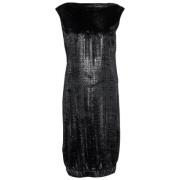 Pre-owned Velvet dresses Chanel Vintage , Gray , Dames