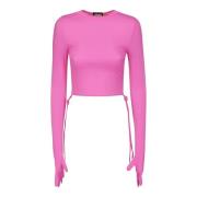 Cropped Styling Top Vetements , Pink , Dames