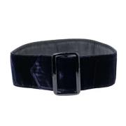 Pre-owned Velvet belts Armani Pre-owned , Blue , Dames