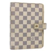 Pre-owned Canvas wallets Louis Vuitton Vintage , White , Dames