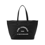 Zwarte RSG Tote Bag Karl Lagerfeld , Black , Dames