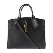 Pre-owned Leather handbags Louis Vuitton Vintage , Black , Dames