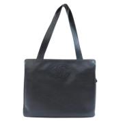 Pre-owned Leather totes Chanel Vintage , Black , Dames