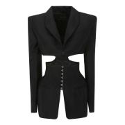 Stijlvolle Blazer Ve0387 Mugler , Black , Dames