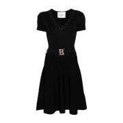 Zwarte jurk met strass-steentjes Blugirl , Black , Dames
