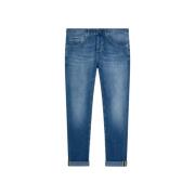 Slim-fit Stijlvolle Heren Jeans Upgrade Dondup , Blue , Heren