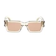 Stijlvolle zonnebril Saint Laurent , Beige , Unisex