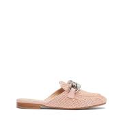 Hanoi Vegan Leren Sabot Casadei , Pink , Dames