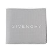 Leren Micro 4G Portemonnee Givenchy , Gray , Heren