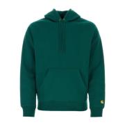 Klassieke Felpa Hoodie voor Mannen Carhartt Wip , Green , Heren