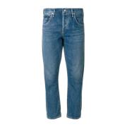Stijlvolle Slim-Fit Cropped Jeans in Blauw Citizens of Humanity , Blue...