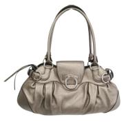 Pre-owned Leather totes Salvatore Ferragamo Pre-owned , Beige , Dames