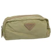 Pre-owned Fabric clutches Prada Vintage , Green , Dames