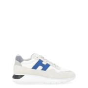 Interactive³ Sneaker in wit en blauw suède Hogan , White , Heren