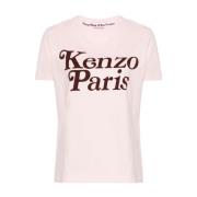 Lichtroze Logo Print T-shirt Kenzo , Pink , Dames