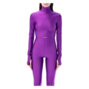 Orchid High Neck Top Andamane , Purple , Dames
