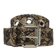 Pre-owned Satin belts Dolce & Gabbana Pre-owned , Black , Dames