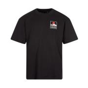 Sunset On Mt Fuji Grafisch T-shirt Edwin , Black , Heren