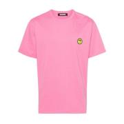 Stijlvol T-shirt van jersey met gezichtsmotief Barrow , Pink , Heren