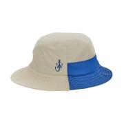 Logo Bucket Hat van Nylon JW Anderson , White , Dames