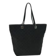 Pre-owned Canvas totes Gucci Vintage , Black , Dames