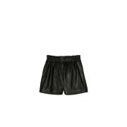 Zwarte Shorts met Hoge Taille Ba&Sh , Black , Dames