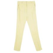 Pre-owned Silk bottoms Balenciaga Vintage , Yellow , Dames