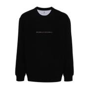 Zwarte Sweaters voor Heren Brunello Cucinelli , Black , Heren