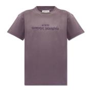 T-shirt met logo Maison Margiela , Purple , Dames