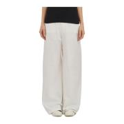 Wijde Katoenen Broek Thom Krom , White , Dames