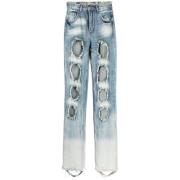 Versleten straight-leg jeans Rui , Blue , Dames