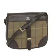 Pre-owned Canvas shoulder-bags Burberry Vintage , Brown , Dames