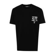 Zwarte Cool Fit Tee - T-shirts en Polos Dsquared2 , Black , Heren