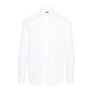 Katoenen twill overhemd Corneliani , White , Heren