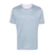 Italiaans Katoenen T-Shirt Eleventy , Blue , Heren