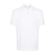 Italiaanse Katoenen Poloshirt Eleventy , White , Heren