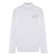 Logo Print Longsleeve T-shirt Martine Rose , White , Heren