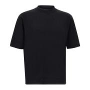 Zwarte Katoenen Crepe T-shirt voor Heren Filippo De Laurentiis , Black...
