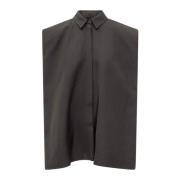 Top Shirt Over - Stijlvol Model Calcaterra , Black , Dames