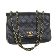 Pre-owned Leather chanel-bags Chanel Vintage , Black , Dames