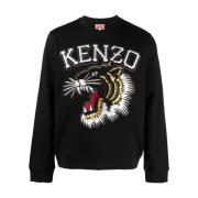 Zwart Tiger Sweatshirt Kenzo , Black , Heren