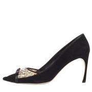 Pre-owned Suede heels Miu Miu Pre-owned , Black , Dames