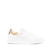 Witte Leren Sneakers Lanvin , White , Dames