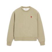 Hart Sweatshirt, Heather Sage Ami Paris , Beige , Heren