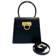 Pre-owned Leather handbags Salvatore Ferragamo Pre-owned , Blue , Dame...