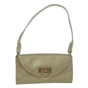 Pre-owned Suede shoulder-bags Salvatore Ferragamo Pre-owned , Yellow ,...