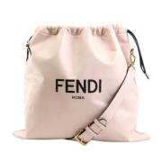 Pre-owned Leather shoulder-bags Fendi Vintage , Pink , Dames