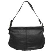 Pre-owned Leather shoulder-bags Salvatore Ferragamo Pre-owned , Black ...